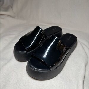 Black Women's Slide Sandals